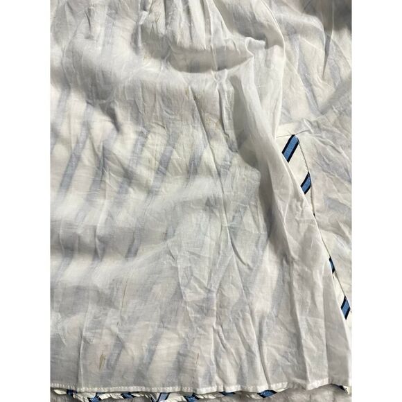 Derek Lam 10 Crosby Shirt Dress Women's 6‎ White Blue  Striped Tie Waist Mini - Picture 10 of 15